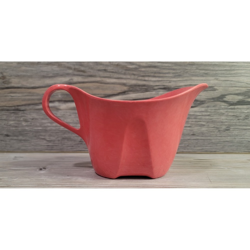 Vintage Branchell Melmac by kaye lamoyne. Melamine plastic blushed pink. creamer